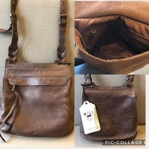 Will Leather Goods Dark Brown Crossbody Bag